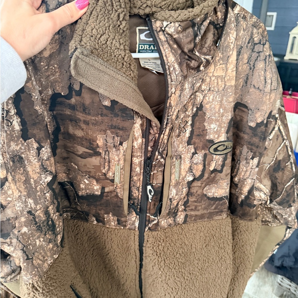 Drake Brown Fleece Jacket